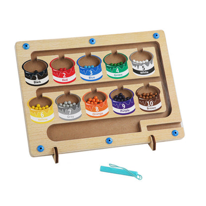 Montessori Magnetisch Labyrint | Speel en Leer met Kleur- en Vaardigheidsverbeterend Speelgoed